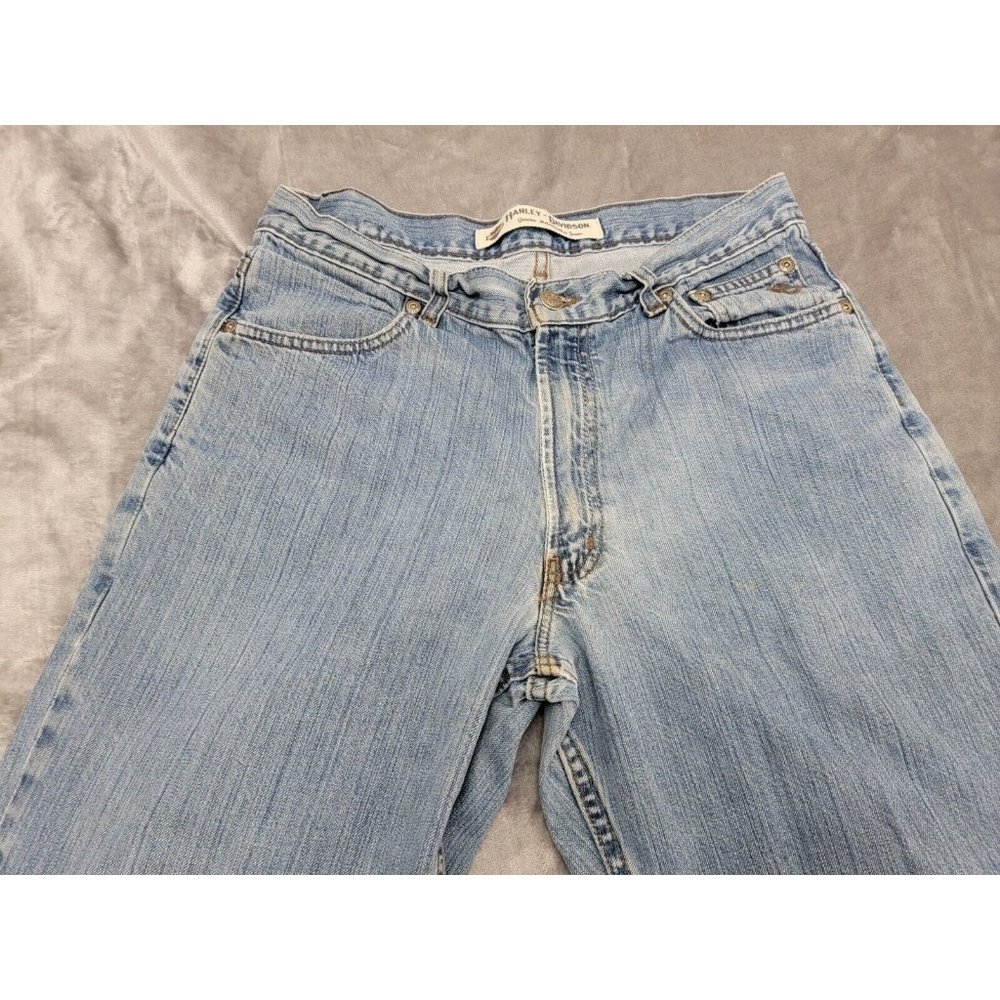 Men's Harley Davidson, Straight Leg, Denim Jean, Size 31‎ x 30 w/ flaw